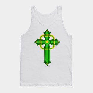 Legendary Green Celtic Cross Tank Top